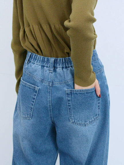 ストレートデニムパンツ（チャコールグレー/ブルー/ネイビー）｜Samansa Mos2 blue（サマンサモスモス ブルー）通販