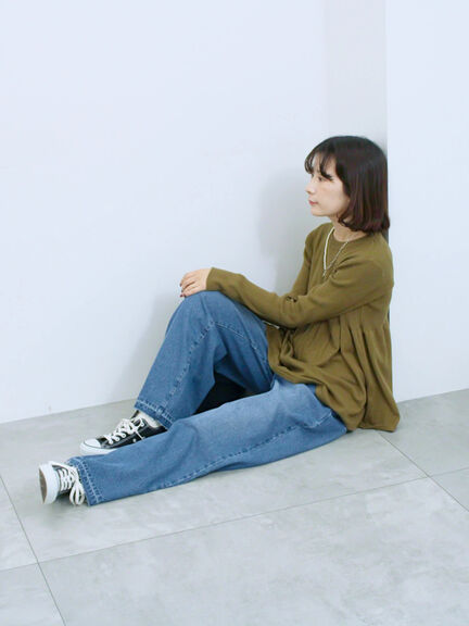 ストレートデニムパンツ（チャコールグレー/ブルー/ネイビー）｜Samansa Mos2 blue（サマンサモスモス ブルー）通販