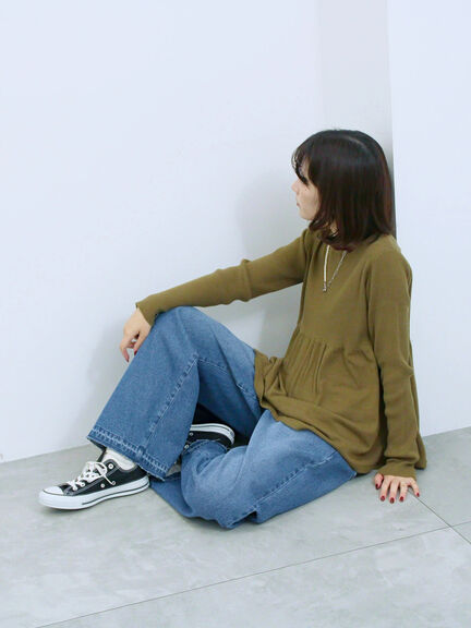 ストレートデニムパンツ（チャコールグレー/ブルー/ネイビー）｜Samansa Mos2 blue（サマンサモスモス ブルー）通販