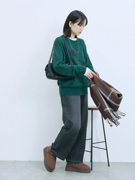 ストレートデニムパンツ（チャコールグレー/ブルー/ネイビー）｜Samansa Mos2 blue（サマンサモスモス ブルー）通販