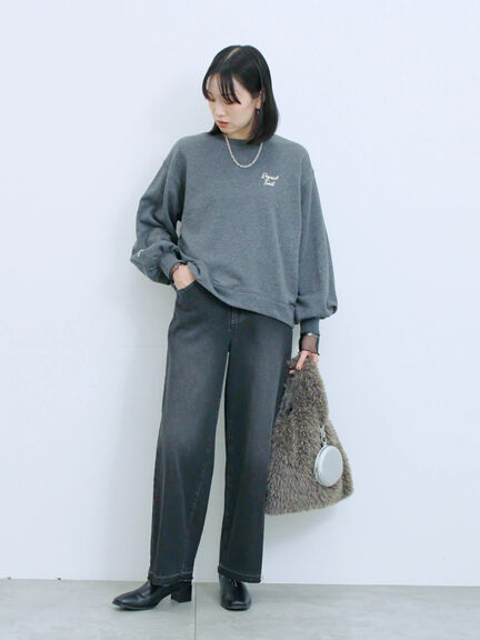 ストレートデニムパンツ（チャコールグレー/ブルー/ネイビー）｜Samansa Mos2 blue（サマンサモスモス ブルー）通販