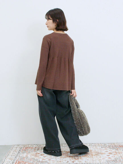 ストレートデニムパンツ（チャコールグレー/ブルー/ネイビー）｜Samansa Mos2 blue（サマンサモスモス ブルー）通販