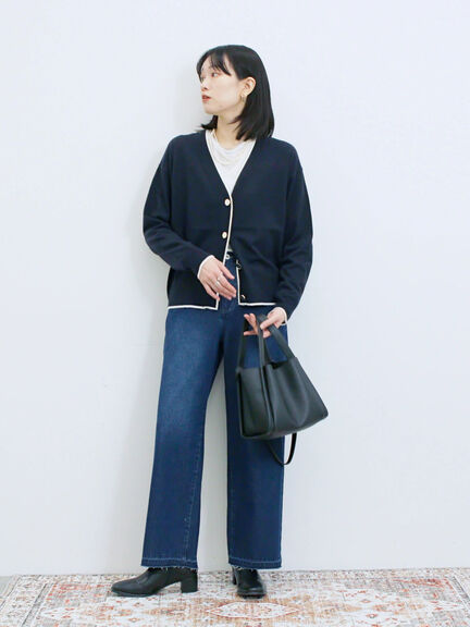 ストレートデニムパンツ（チャコールグレー/ブルー/ネイビー）｜Samansa Mos2 blue（サマンサモスモス ブルー）通販