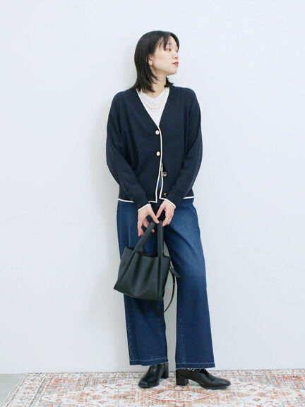 ストレートデニムパンツ（チャコールグレー/ブルー/ネイビー）｜Samansa Mos2 blue（サマンサモスモス ブルー）通販