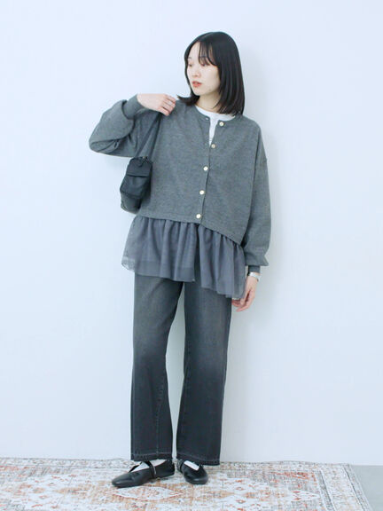 ストレートデニムパンツ（チャコールグレー/ブルー/ネイビー）｜Samansa Mos2 blue（サマンサモスモス ブルー）通販