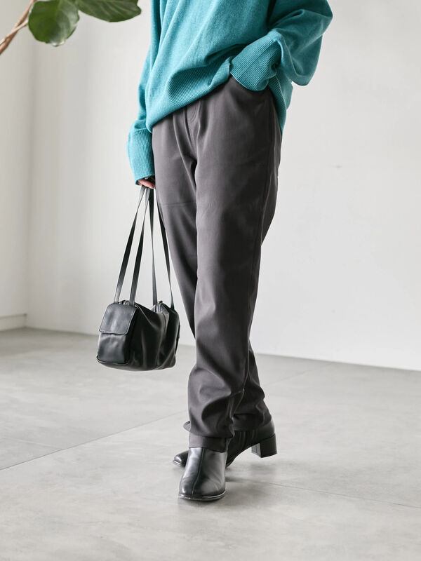 裏起毛ストレッチパンツ（チャコールグレー）｜Samansa Mos2 blue（サマンサモスモス ブルー）通販