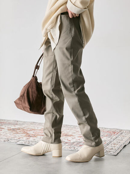 裏起毛ストレッチパンツ（グレー/チャコールグレー/ブラック/モカ）｜Samansa Mos2 blue（サマンサモスモス ブルー）通販