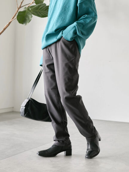 裏起毛ストレッチパンツ（グレー/チャコールグレー/ブラック/モカ）｜Samansa Mos2 blue（サマンサモスモス ブルー）通販