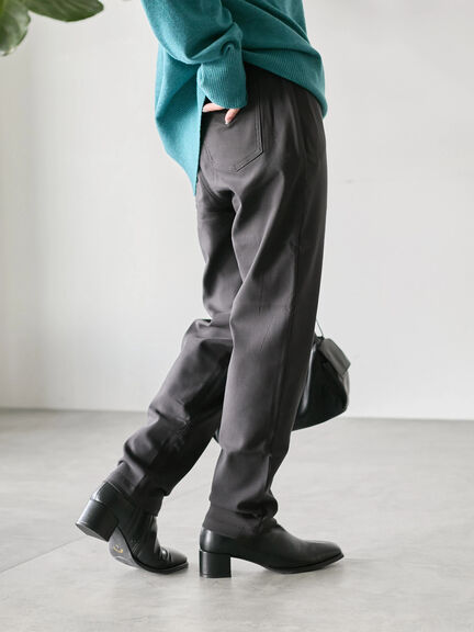 裏起毛ストレッチパンツ（グレー/チャコールグレー/ブラック/モカ）｜Samansa Mos2 blue（サマンサモスモス ブルー）通販