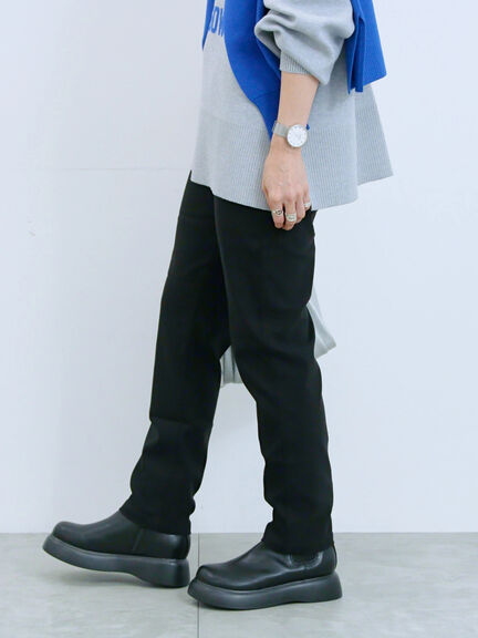 裏起毛ストレッチパンツ（グレー/チャコールグレー/ブラック/モカ）｜Samansa Mos2 blue（サマンサモスモス ブルー）通販