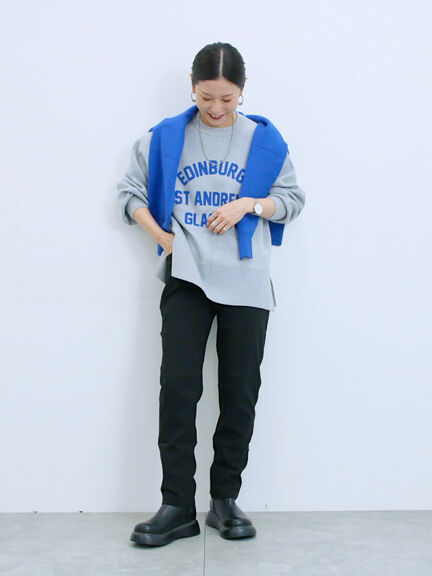 裏起毛ストレッチパンツ（グレー/チャコールグレー/ブラック/モカ）｜Samansa Mos2 blue（サマンサモスモス ブルー）通販