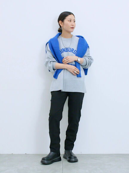 裏起毛ストレッチパンツ（グレー/チャコールグレー/ブラック/モカ）｜Samansa Mos2 blue（サマンサモスモス ブルー）通販