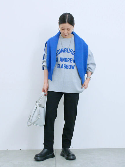 裏起毛ストレッチパンツ（グレー/チャコールグレー/ブラック/モカ）｜Samansa Mos2 blue（サマンサモスモス ブルー）通販