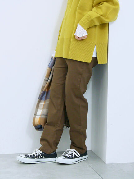 裏起毛ストレッチパンツ（グレー/チャコールグレー/ブラック/モカ）｜Samansa Mos2 blue（サマンサモスモス ブルー）通販