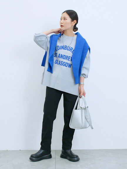 裏起毛ストレッチパンツ（グレー/チャコールグレー/ブラック/モカ）｜Samansa Mos2 blue（サマンサモスモス ブルー）通販