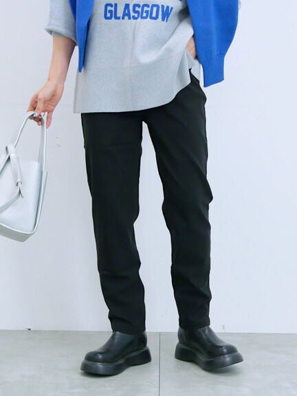 裏起毛ストレッチパンツ（グレー/チャコールグレー/ブラック/モカ）｜Samansa Mos2 blue（サマンサモスモス ブルー）通販