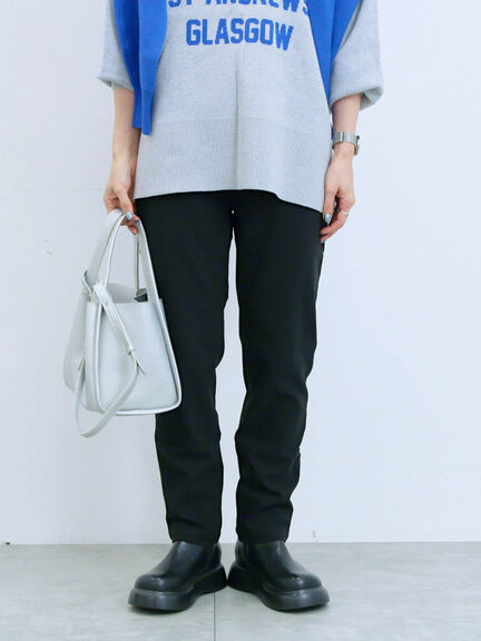 裏起毛ストレッチパンツ（グレー/チャコールグレー/ブラック/モカ）｜Samansa Mos2 blue（サマンサモスモス ブルー）通販