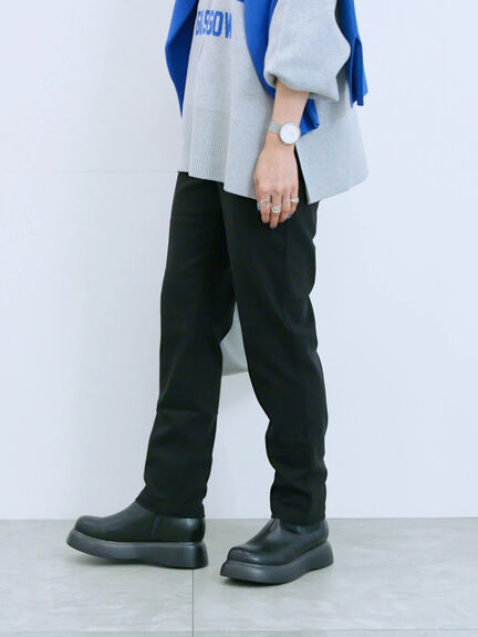 裏起毛ストレッチパンツ（グレー/チャコールグレー/ブラック/モカ）｜Samansa Mos2 blue（サマンサモスモス ブルー）通販