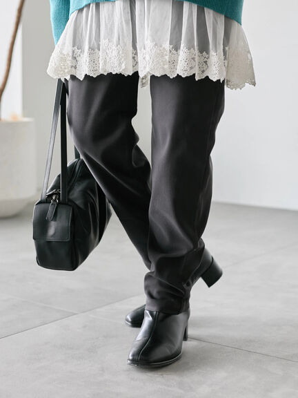 裏起毛ストレッチパンツ（グレー/チャコールグレー/ブラック/モカ）｜Samansa Mos2 blue（サマンサモスモス ブルー）通販