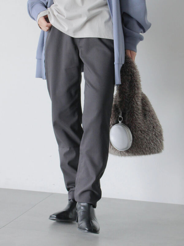 裏起毛ストレッチパンツ（チャコールグレー）｜Samansa Mos2 blue（サマンサモスモス ブルー）通販