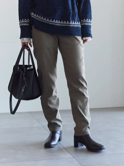 裏起毛ストレッチパンツ（グレー/チャコールグレー/ブラック/モカ）｜Samansa Mos2 blue（サマンサモスモス ブルー）通販