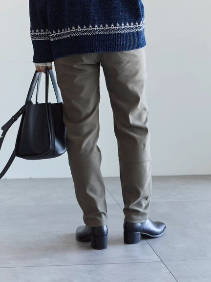 裏起毛ストレッチパンツ（グレー/チャコールグレー/ブラック/モカ）｜Samansa Mos2 blue（サマンサモスモス ブルー）通販