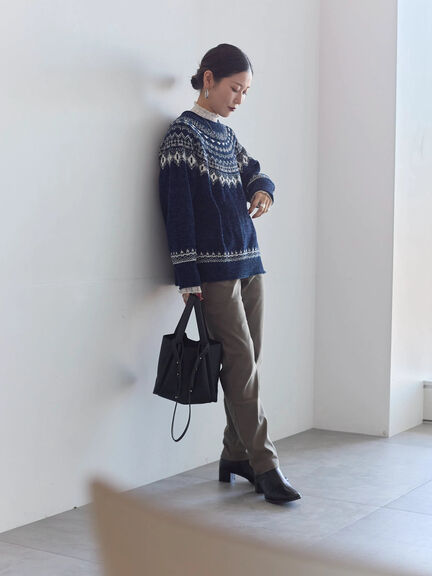 裏起毛ストレッチパンツ（グレー/チャコールグレー/ブラック/モカ）｜Samansa Mos2 blue（サマンサモスモス ブルー）通販