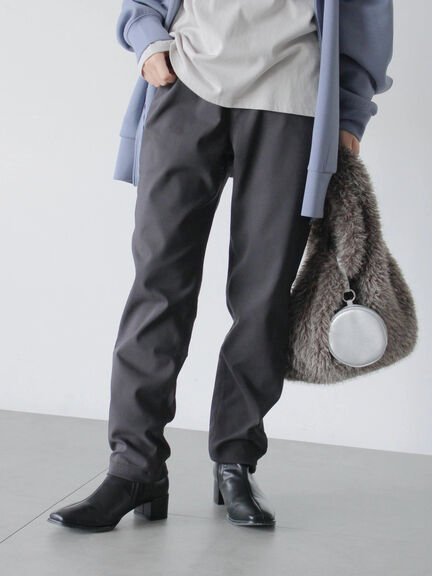 裏起毛ストレッチパンツ（グレー/チャコールグレー/ブラック/モカ）｜Samansa Mos2 blue（サマンサモスモス ブルー）通販