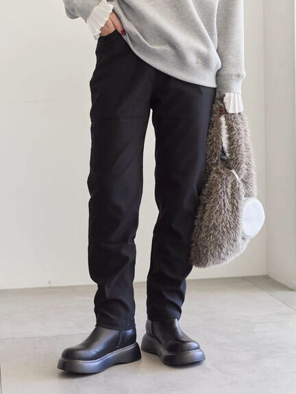 裏起毛ストレッチパンツ（グレー/チャコールグレー/ブラック/モカ）｜Samansa Mos2 blue（サマンサモスモス ブルー）通販