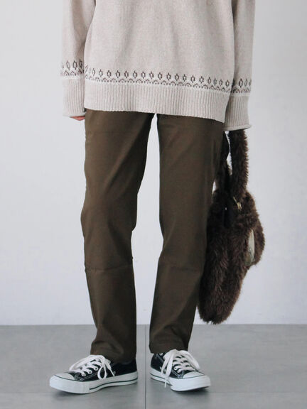 裏起毛ストレッチパンツ（グレー/チャコールグレー/ブラック/モカ）｜Samansa Mos2 blue（サマンサモスモス ブルー）通販