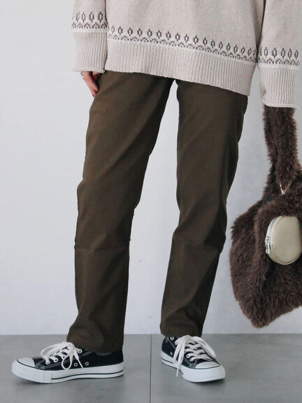 裏起毛ストレッチパンツ（グレー/チャコールグレー/ブラック/モカ）｜Samansa Mos2 blue（サマンサモスモス ブルー）通販