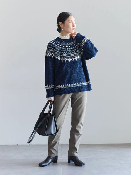 裏起毛ストレッチパンツ（グレー/チャコールグレー/ブラック/モカ）｜Samansa Mos2 blue（サマンサモスモス ブルー）通販