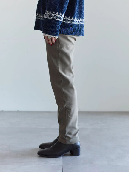 裏起毛ストレッチパンツ（グレー/チャコールグレー/ブラック/モカ）｜Samansa Mos2 blue（サマンサモスモス ブルー）通販