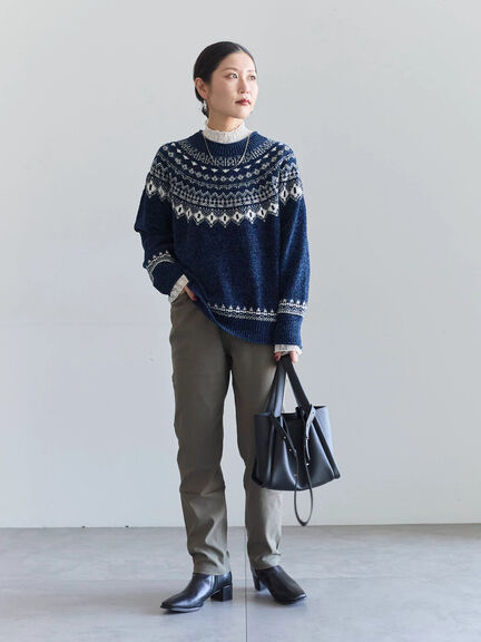 裏起毛ストレッチパンツ（グレー/チャコールグレー/ブラック/モカ）｜Samansa Mos2 blue（サマンサモスモス ブルー）通販