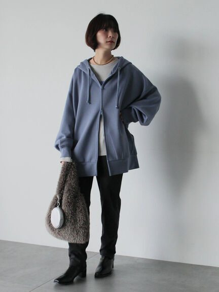 裏起毛ストレッチパンツ（グレー/チャコールグレー/ブラック/モカ）｜Samansa Mos2 blue（サマンサモスモス ブルー）通販