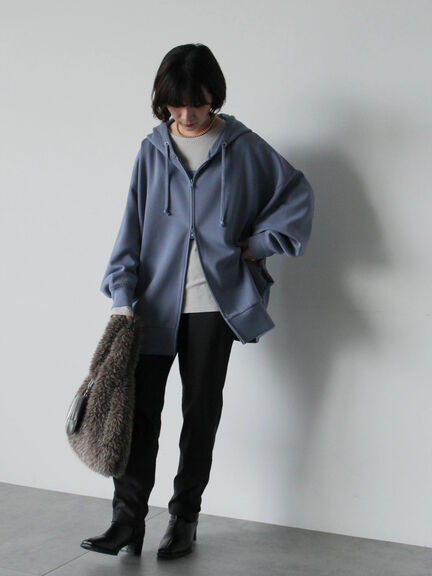 裏起毛ストレッチパンツ（グレー/チャコールグレー/ブラック/モカ）｜Samansa Mos2 blue（サマンサモスモス ブルー）通販