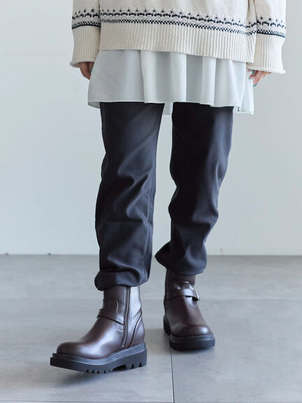 裏起毛ストレッチパンツ（グレー/チャコールグレー/ブラック/モカ）｜Samansa Mos2 blue（サマンサモスモス ブルー）通販