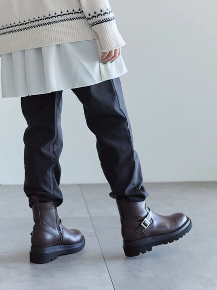 裏起毛ストレッチパンツ（グレー/チャコールグレー/ブラック/モカ）｜Samansa Mos2 blue（サマンサモスモス ブルー）通販