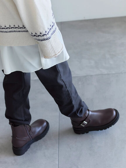 裏起毛ストレッチパンツ（グレー/チャコールグレー/ブラック/モカ）｜Samansa Mos2 blue（サマンサモスモス ブルー）通販