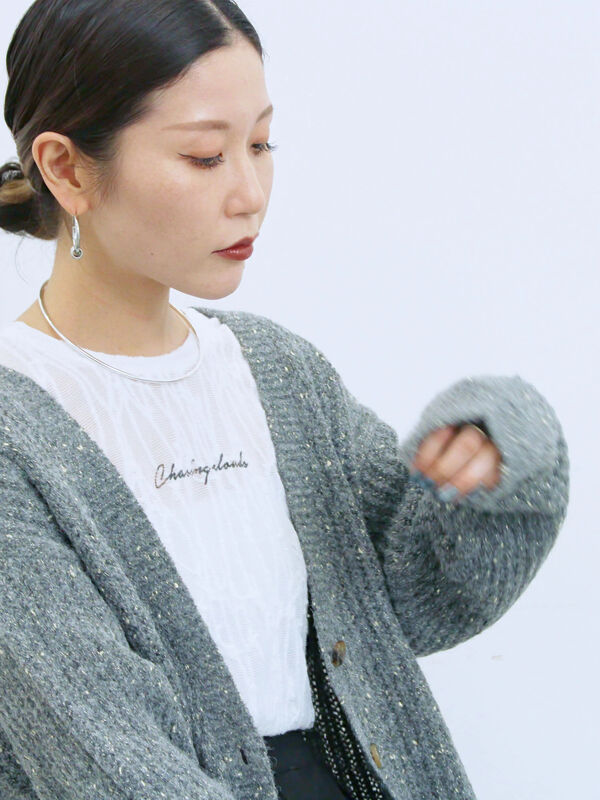 SUBLATIONS/石原慎也着用 モヘヤカーディガン 淡ブルー サイズ2 SUBLATIONS/石原慎也着用 モヘヤカーディガン 淡ブルー サイズ2