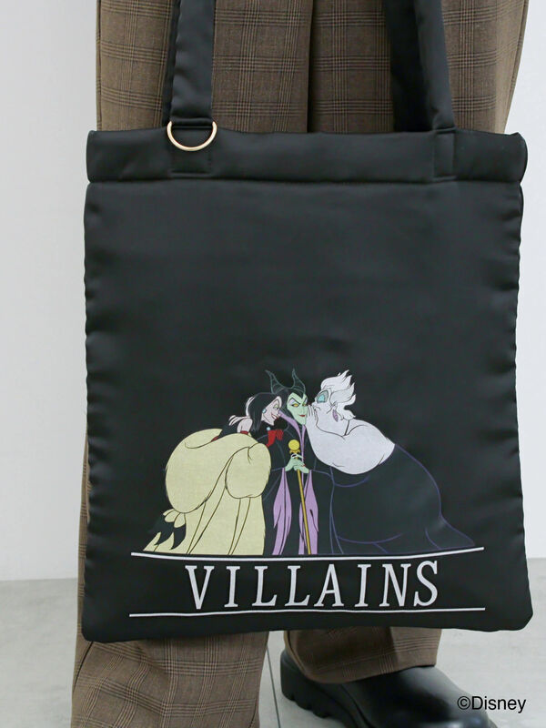 セール】 【Disney】ヴィランズ/トートバッグ（オフホワイト/ブラック