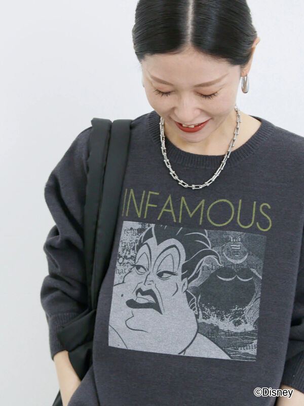 【Disney】ヴィランズ/ニット（ネイビー）｜Samansa Mos2 blue（サマンサモスモス ブルー）通販