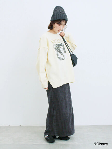 【Disney】ヴィランズ/ニット（オフホワイト/グレー/ネイビー）｜Samansa Mos2 blue（サマンサモスモス ブルー）通販