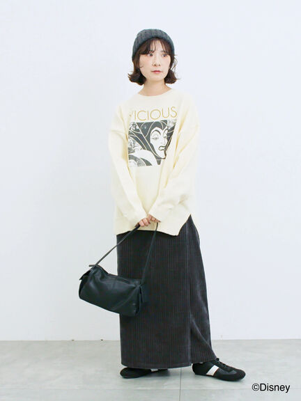 【Disney】ヴィランズ/ニット（オフホワイト/グレー/ネイビー）｜Samansa Mos2 blue（サマンサモスモス ブルー）通販