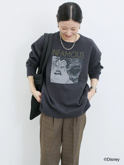 【Disney】ヴィランズ/ニット（オフホワイト/グレー/ネイビー）｜Samansa Mos2 blue（サマンサモスモス ブルー）通販