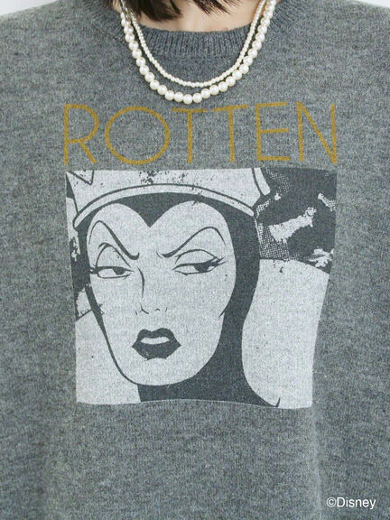 【Disney】ヴィランズ/ニット（オフホワイト/グレー/ネイビー）｜Samansa Mos2 blue（サマンサモスモス ブルー）通販