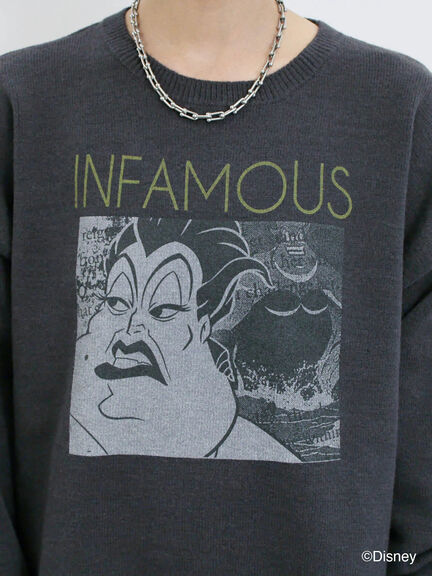 【Disney】ヴィランズ/ニット（オフホワイト/グレー/ネイビー）｜Samansa Mos2 blue（サマンサモスモス ブルー）通販