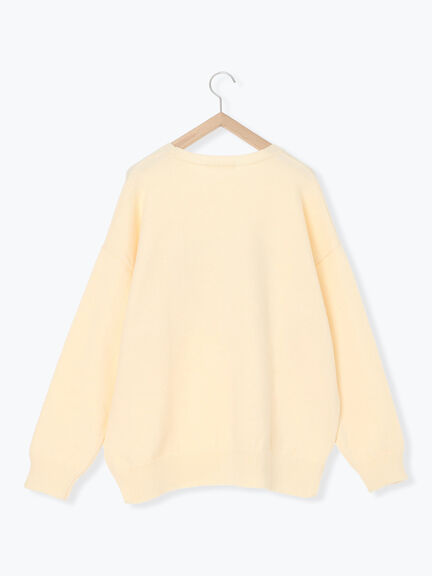 【Disney】ヴィランズ/ニット（オフホワイト/グレー/ネイビー）｜Samansa Mos2 blue（サマンサモスモス ブルー）通販