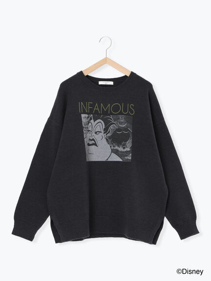 【Disney】ヴィランズ/ニット（オフホワイト/グレー/ネイビー）｜Samansa Mos2 blue（サマンサモスモス ブルー）通販