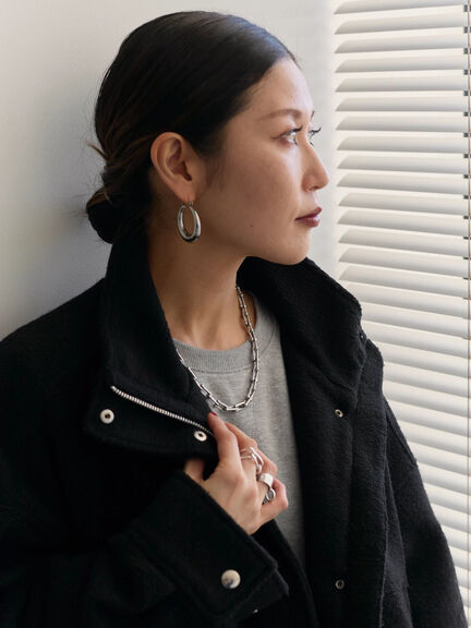 スライバーBIGブルゾン（グレー/ブラック/モカ）｜Samansa Mos2 blue（サマンサモスモス ブルー）通販